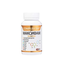 МАКСИФАМ ПЛЮС - "Оптисалт" 60 капсул. Необходим для нормального функционирования нервной, сердечно-сосудистой, мышечно-суставной, имунной систем, печени, пищеварительного тракта, кроветворении, мышцах, коже, волосах.