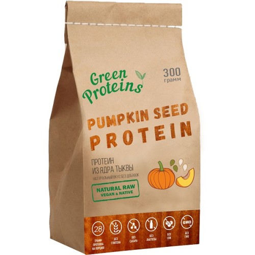 Тыквенный протеин (белок) 300 гр "Green Proteins" Москва