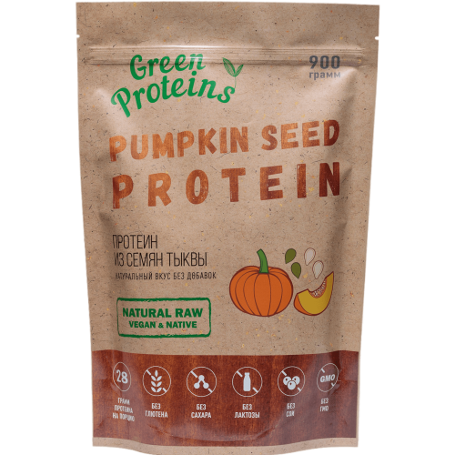 Тыквенный протеин (белок) 900 гр "Green Proteins" Москва