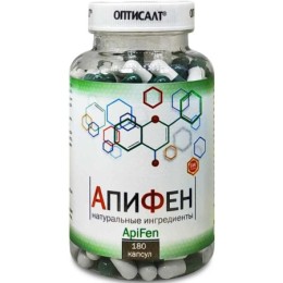 АПИФЕН 180 капсул Оптисалт Антигрибковый и антипаразитарный комплекс. Повышает иммунозащитные силы организма. 