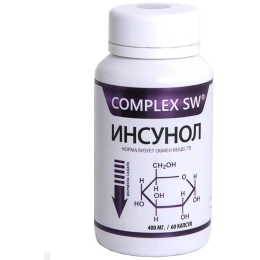 ИНСУНОЛ COMPLEX SW®. Способствует поддержанию нормальной работы поджелудочной железы и правильного уровня сахара в крови. Улучшает текучесть крови, поддерживает обмен веществ и способствует выведению «плохого» холестерина из организма.