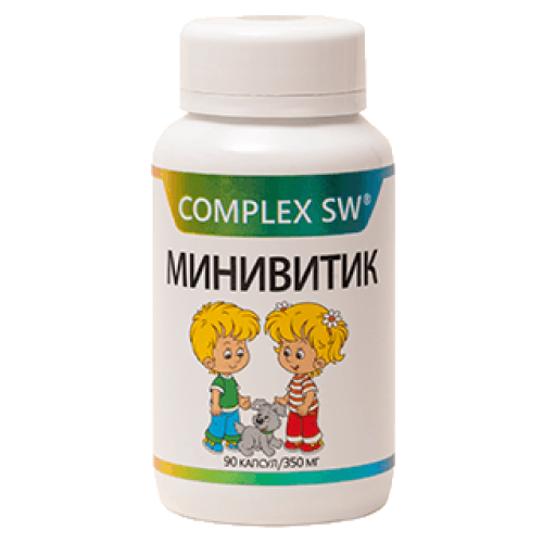 МИНИВИТИК Complex SW. МОЩНЫЙ ДЕТСКИЙ КОМПЛЕКС С ПРОТИВОПАРАЗИТАРНЫМ ДЕЙСТВИЕМ И ПОДДЕРЖКОЙ ЖКТ