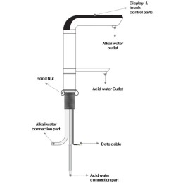 Кран с сенсорным управлением для ионизатора воды Ionpinia UD-1000